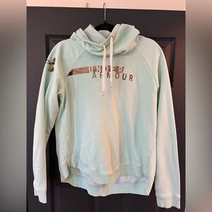Under Armour Light Mint Green Hooded Fleece Pullover